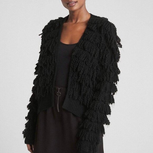 GAP | Loop-Fringe Cardigan Sweater | NWT - Picture 1 of 7